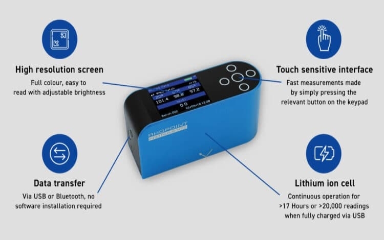 Novo-Gloss 60 Glossmeter - глосметър с универсален ъгъл на измерване