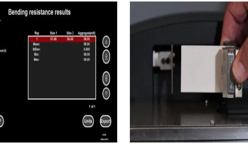 Carton Force Analyser - уред за измерване на всички сили нужни за огъване и пълнене на картонени опаковки